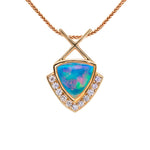 Opal & Diamond Pendant