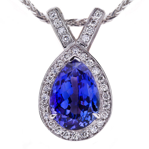 Cavendish Tanzanite & Diamond Pendant