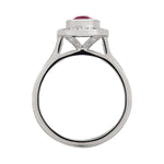 Pink Sapphire and Diamond Heritage Ring