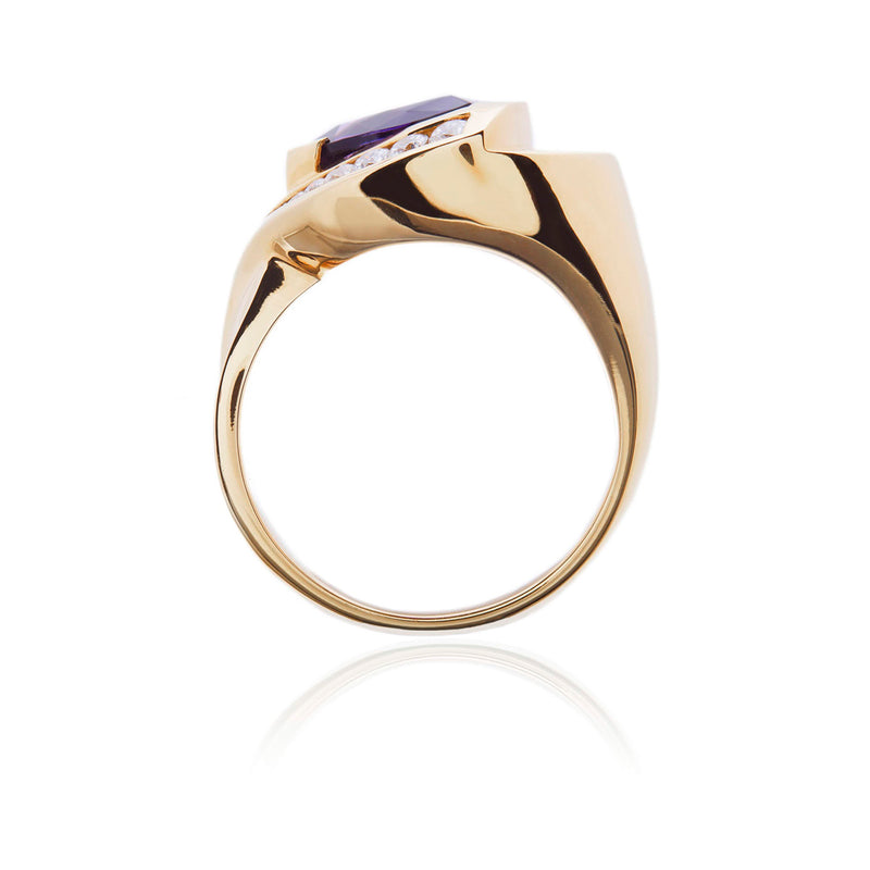 Aspen Amethyst & Diamond Ring