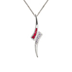 Ruby & Diamond Spike Pendant