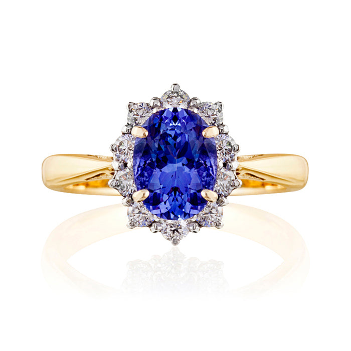 Marlborough Tanzanite & Diamond Ring