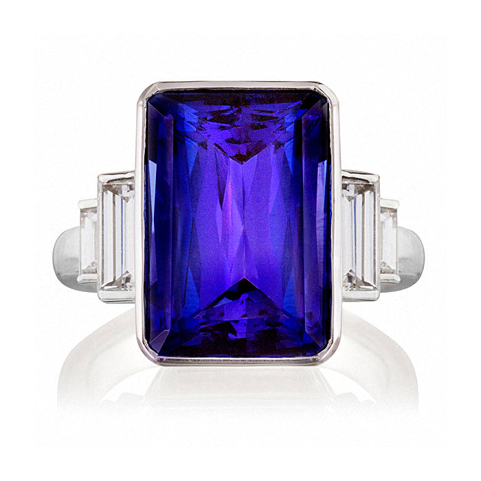 Harrogate Tanzanite & Diamond Ring