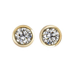 Diamond Bezel Set Stud Earrings